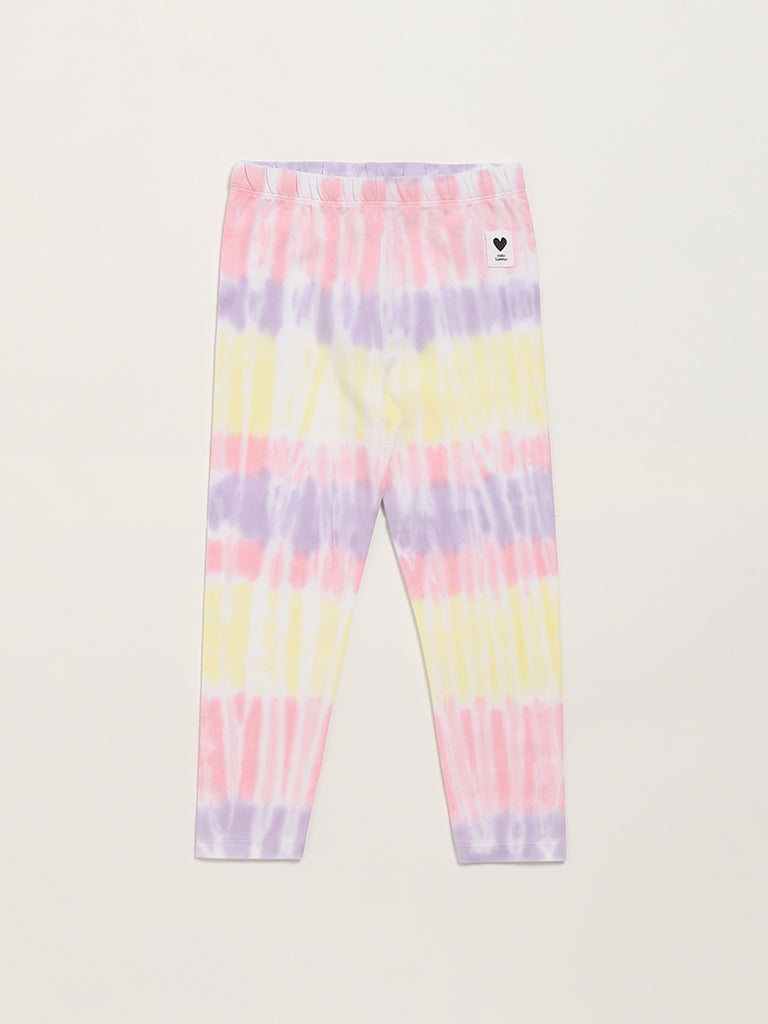 HOP Kids Multicolor Tie-Dye Leggings