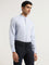 Ascot Blue Solid Relaxed Fit Shirt