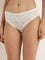 Wunderlove Off-White Lace Invisible Hi-Leg Brief