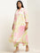 Diza Multicolour Marble Printed Fit-and-Flare Kurta