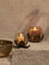 Westside Home Brown Lotus Tealight Candle Stand