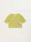 Utsa Kids Green Button-Up Floral Cotton Blend Top (2 - 8yrs)