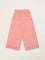 Utsa Kids Peach Crochet Trim Cotton Blend Palazzos (8 -14yrs)