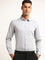 WES Formals Grey Printed Slim Fit Shirt