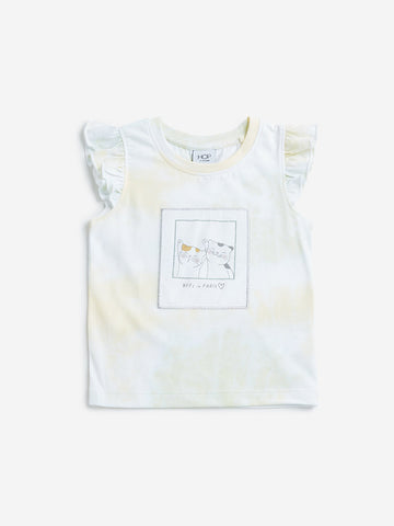 HOP Kids Multicolour Tie-Dye Printed T-Shirt