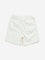 HOP Kids White Relaxed-Fit Mid-Rise Shorts