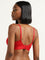 Superstar Red Padded Non-Wired Cotton Blend Bra