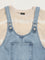 Y&F Kids Denim Blue Straight Pinafore Dress with T-Shirt