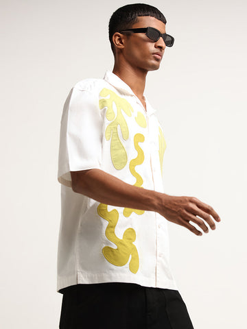 Nuon White Relaxed Fit Shirt