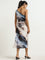 Wardrobe Multicolour Tie-Dye Design One-Shoulder Dress