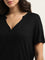 Wunderlove Black Ribbed Top