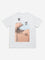 Y&F Kids White Text Printed T-Shirt