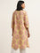 Utsa Yellow Floral Printed Straight Kurta