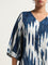 Gia Blue Abstract Printed Blouse