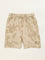 Y&F Kids Beige Splatter Print Mid Rise Shorts