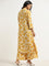 Utsa Yellow Floral Printed A-Line Kurta