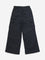 Y&F Kids Black Cargo-Style Mid-Rise Trousers