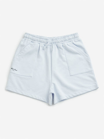 Y&F Kids Light Blue Mid Rise Shorts