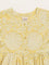 Utsa Kids Mustard Floral Design A-Line Cotton Dress (2 - 8yrs)