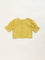 Utsa Kids Mustard Floral Embroidered Cotton Top (2 - 8yrs)