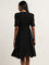 Wardrobe Black A-Line Dress with Belt