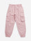 Y&F Kids Pink Cargo-Style Mid-Rise Joggers