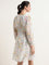 Wardrobe White Floral Printed A-Line Dress