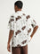 ETA Off-White Floral Patterned Relaxed-Fit Cotton Shirt