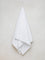 Westside Home White Self-Striped Luxe Bath Towel