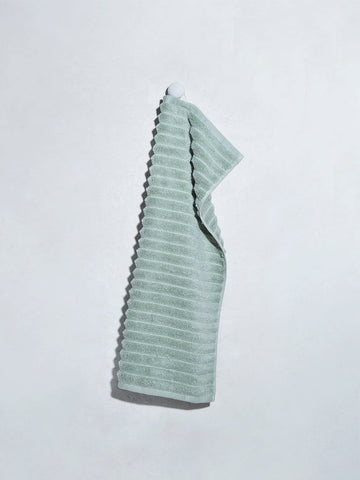 Westside Home Light Sage Self-Striped Luxe Hand Towel