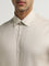 WES Formals Beige Solid Relaxed-Fit Shirt