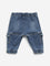 HOP Baby Dark Blue Washed Cargo-Style Relaxed - Fit Mid - Rise Jeans