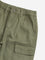 HOP Kids Cotton Olive Mid Rise Cargo Jeans