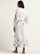 LOV White Floral Cotton Tiered Maxi Dress