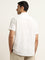 WES Casuals White Striped Relaxed-Fit Cotton Shirt