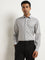 WES Formals Grey Solid Relaxed-Fit Shirt