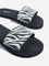 LUNA BLU Black Printed Textured Slides