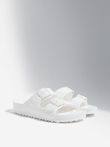 LUNA BLU White Double Band Flip-Flop