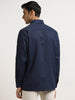 WES Formals Navy Relaxed-Fit Shirt