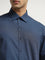 WES Formals Indigo Relaxed-Fit Cotton Shirt