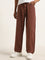 Nuon Dark Brown Relaxed - Fit Mid - Rise Jeans