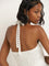 Nuon White Crochet Halter Neck Top