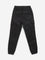 Y&F Kids Black Cargo-Style Mid-Rise Cotton Blend Joggers