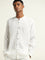 ETA White Crinkle Texture Resort-Fit Cotton Shirt