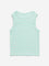 Y&F Kids Mint Striped Ribbed Textured Cotton Top