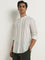 ETA White Striped Resort-Fit Cotton Shirt