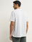 WES Lounge White Stripe Printed Relaxed-Fit T-Shirt