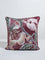 Westside Home Burgundy Floral Design Cushion Cover