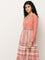 Bombay Paisley Coral Tiered Cotton Dress with Jacket