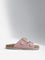 LUNA BLU Dusty Pink Multi-Strap Slip-On Sandals